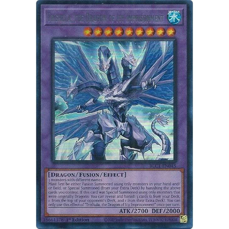 Image for Trishula, the Dragon of Icy Imprisonment (Silver) (BLC1-EN045) (BLC1) - YuGiOh