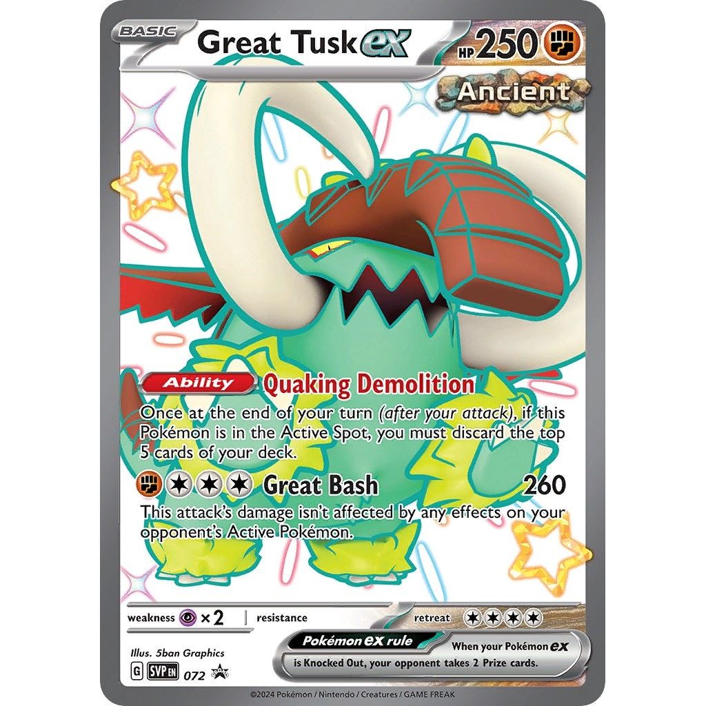 Image for Great Tusk ex - 072 (072) (SVP) - Pokemon