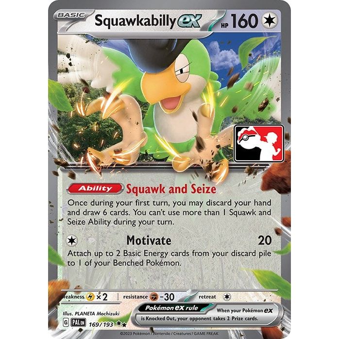 Image for Squawkabilly ex (169/193) - Pokemon