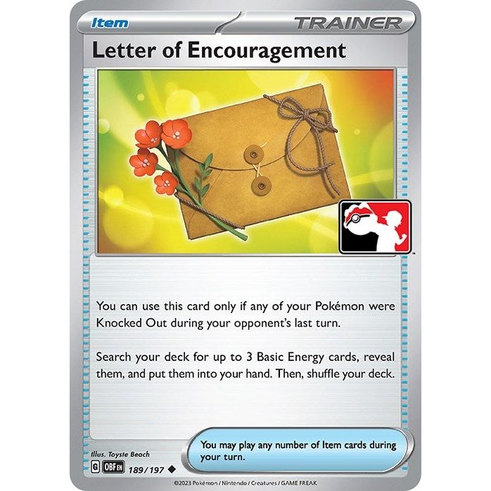 Image for Letter of Encouragement (189/197) - Pokemon