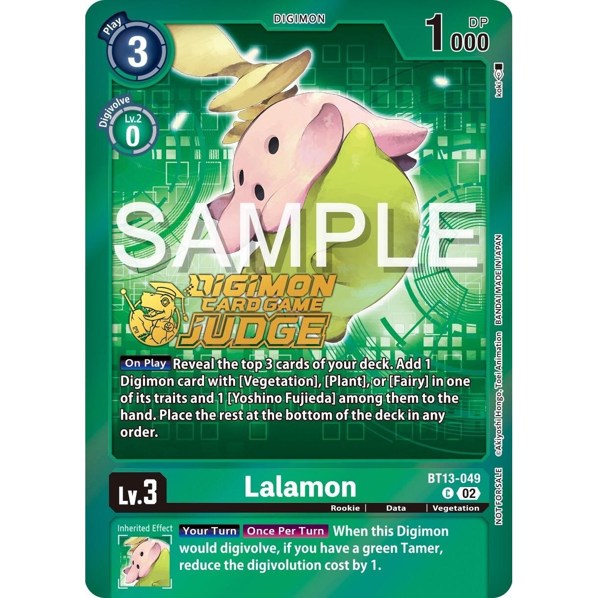 Image for Lalamon (Judge Pack 5) (BT13-049 C) (BT13) - Digimon Card Game