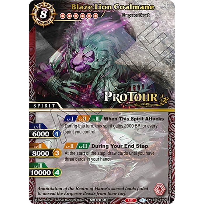 Image for Blaze Lion Coalmane (X Rare Special Pack Vol. 3) (BSS03-006) (BSSP) - Battle Spirits Saga
