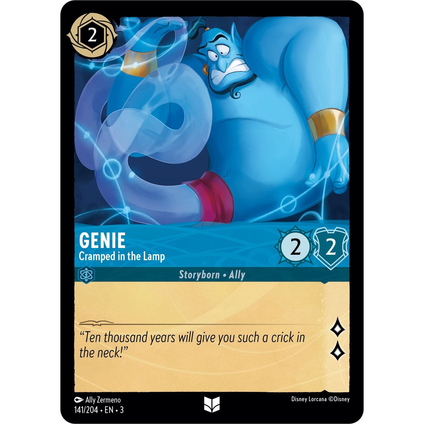 Image for Genie - Cramped in the Lamp (141/204) (3) - Disney Lorcana