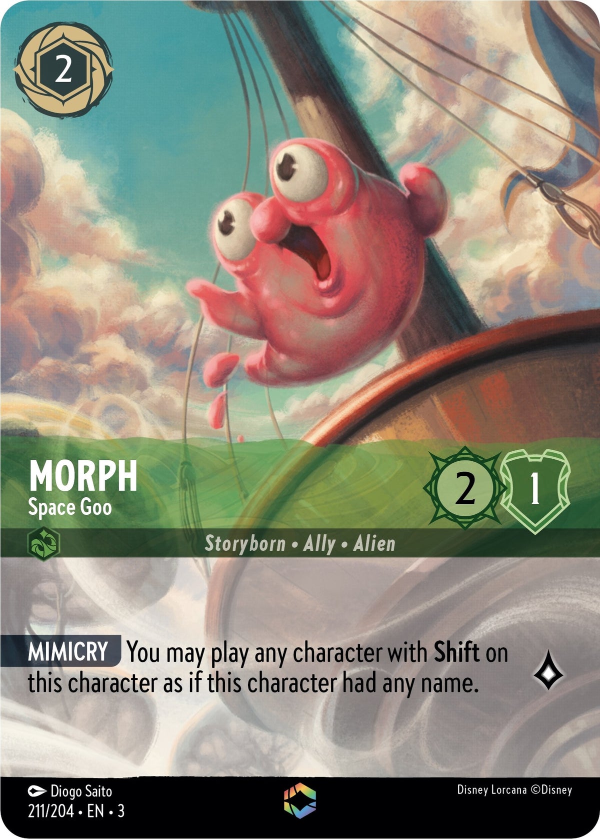 Image for Morph - Space Goo (Enchanted) (211/204) (3) - Disney Lorcana