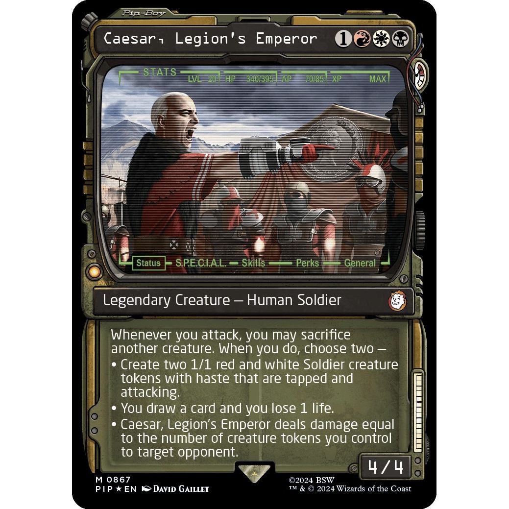 Image for Caesar, Legion's Emperor (Showcase) (Surge Foil) (867) (PIP) - Magic: The Gathering