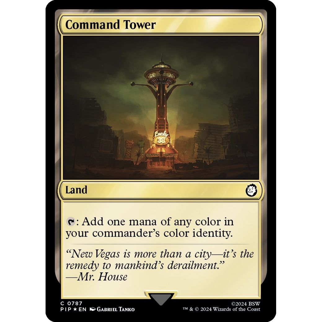 Image for Command Tower (Surge Foil) (787) (PIP) - Magic: The Gathering