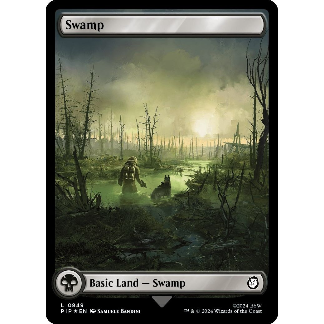 Image for Swamp (0849) (Surge Foil) (849) (PIP) - Magic: The Gathering