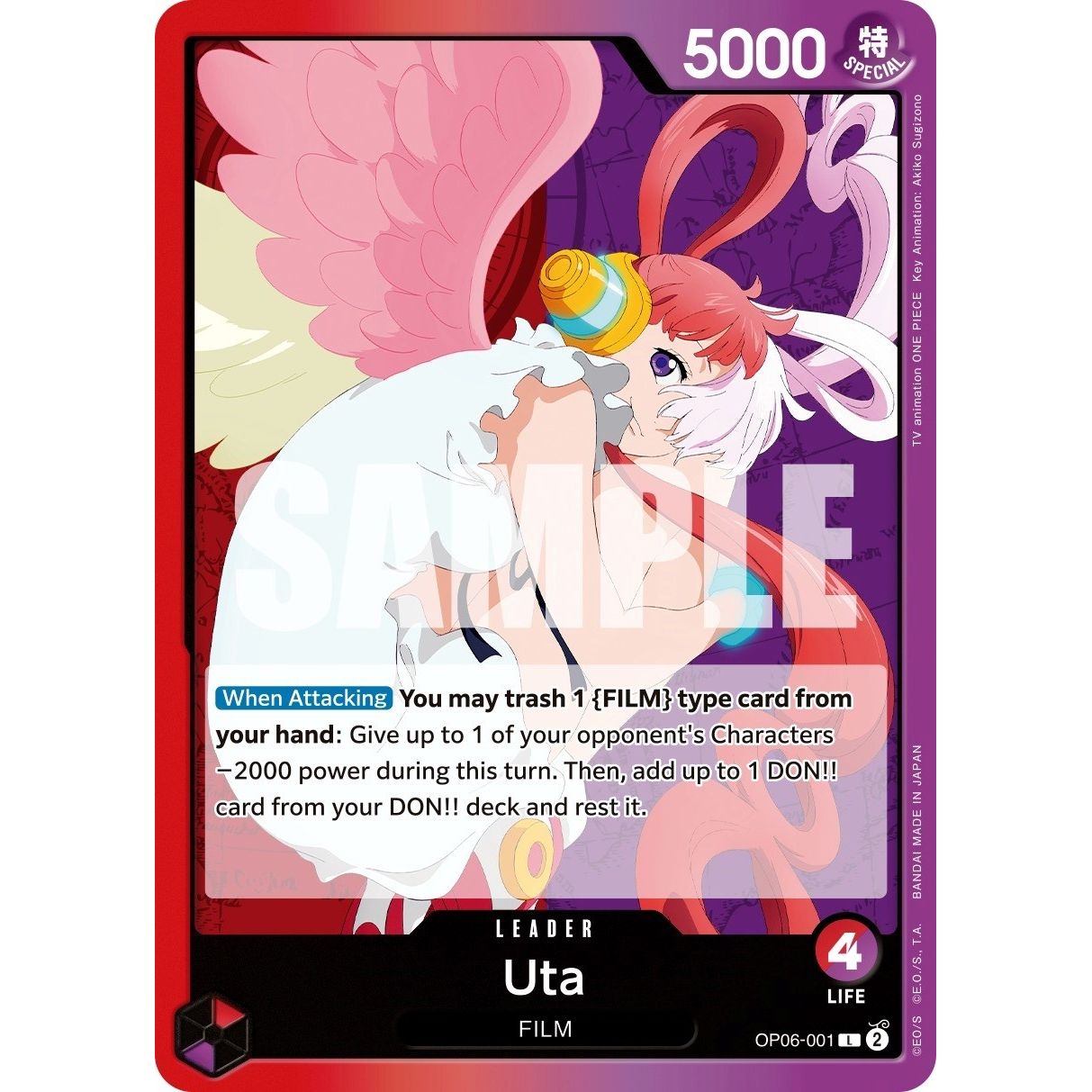 Image for Uta (OP06-001) (OP06) - One Piece Card Game