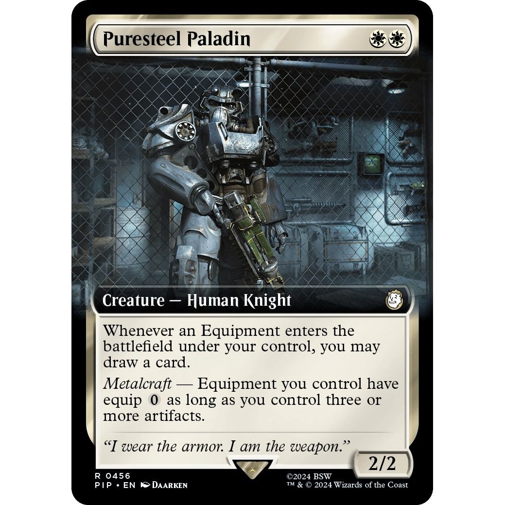 Image for Puresteel Paladin (Extended Art) (456) (PIP) - Magic: The Gathering