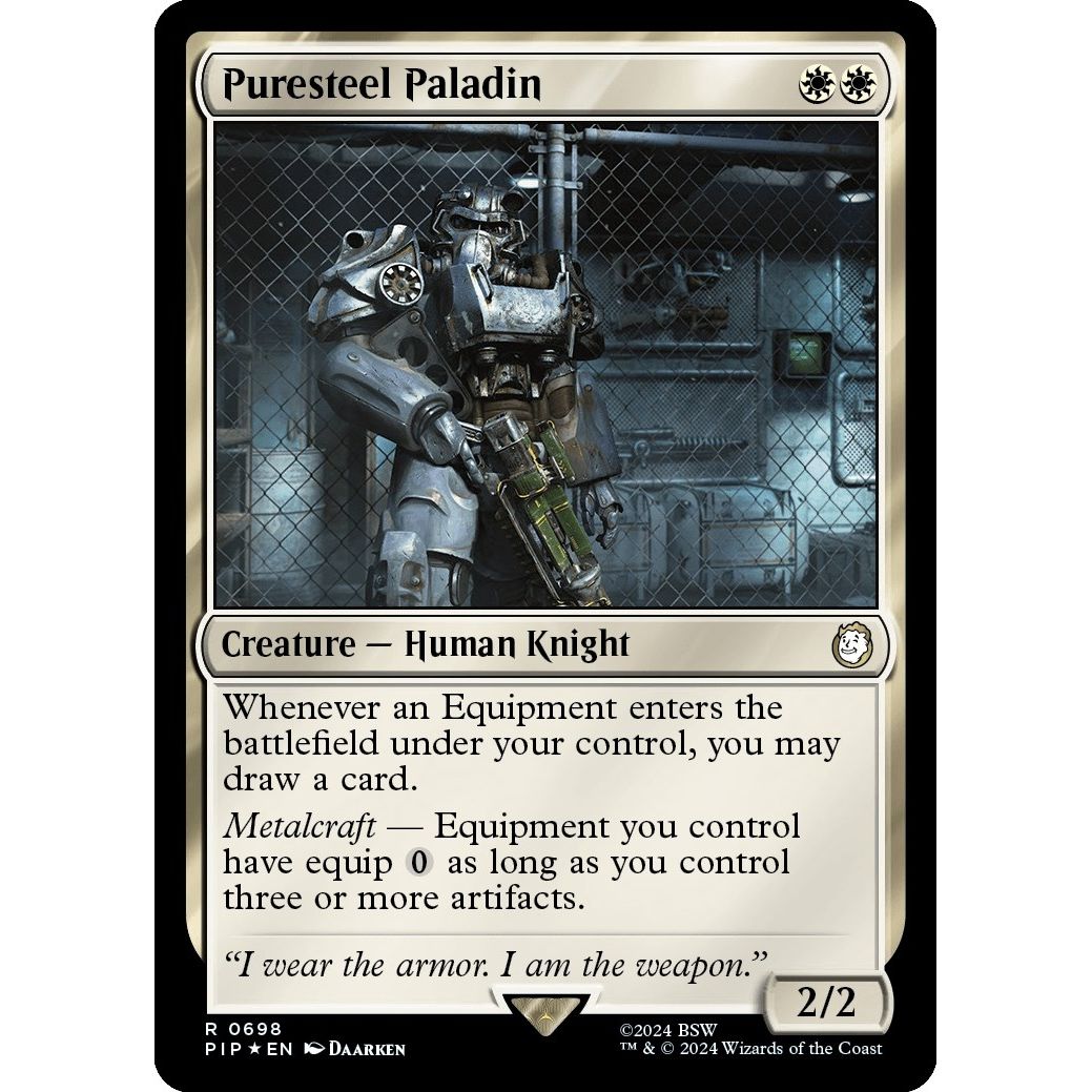 Image for Puresteel Paladin (Surge Foil) (698) (PIP) - Magic: The Gathering