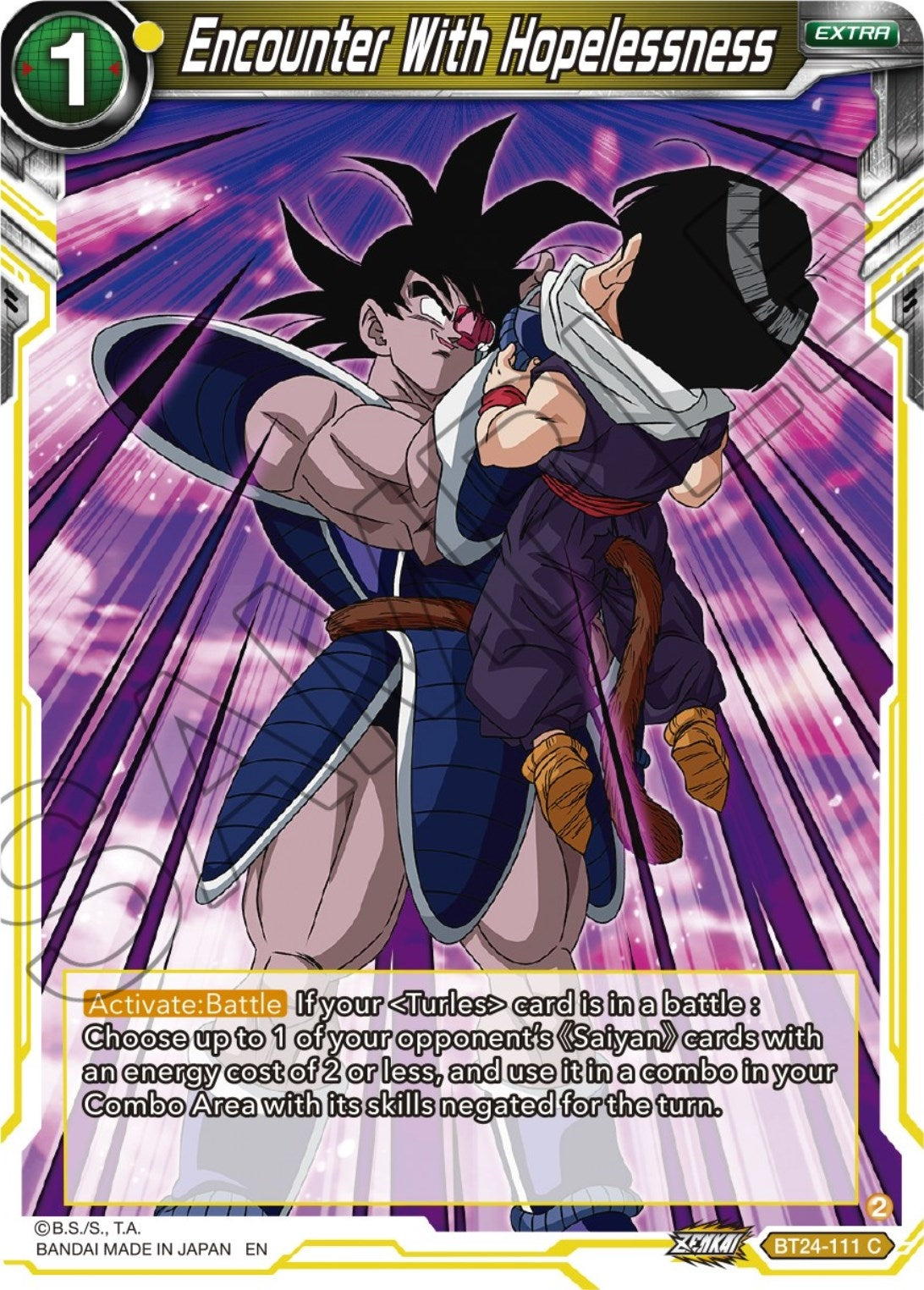 Image for Encounter With Hopelessness (BT24-111) (BT24) - Dragon Ball Super: Masters