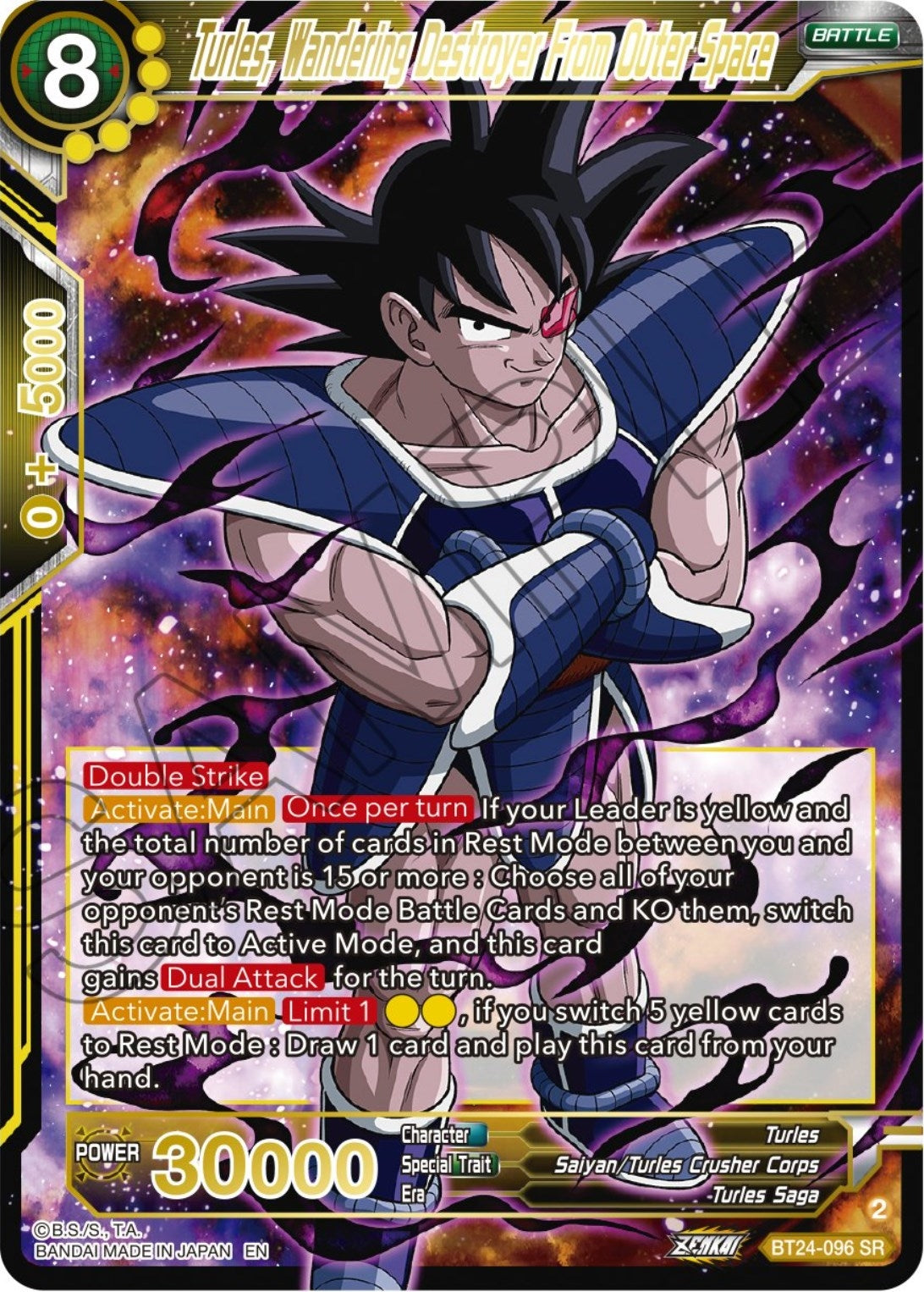 Image for Turles, Wandering Destroyer From Outer Space (BT24-096) (BT24) - Dragon Ball Super: Masters