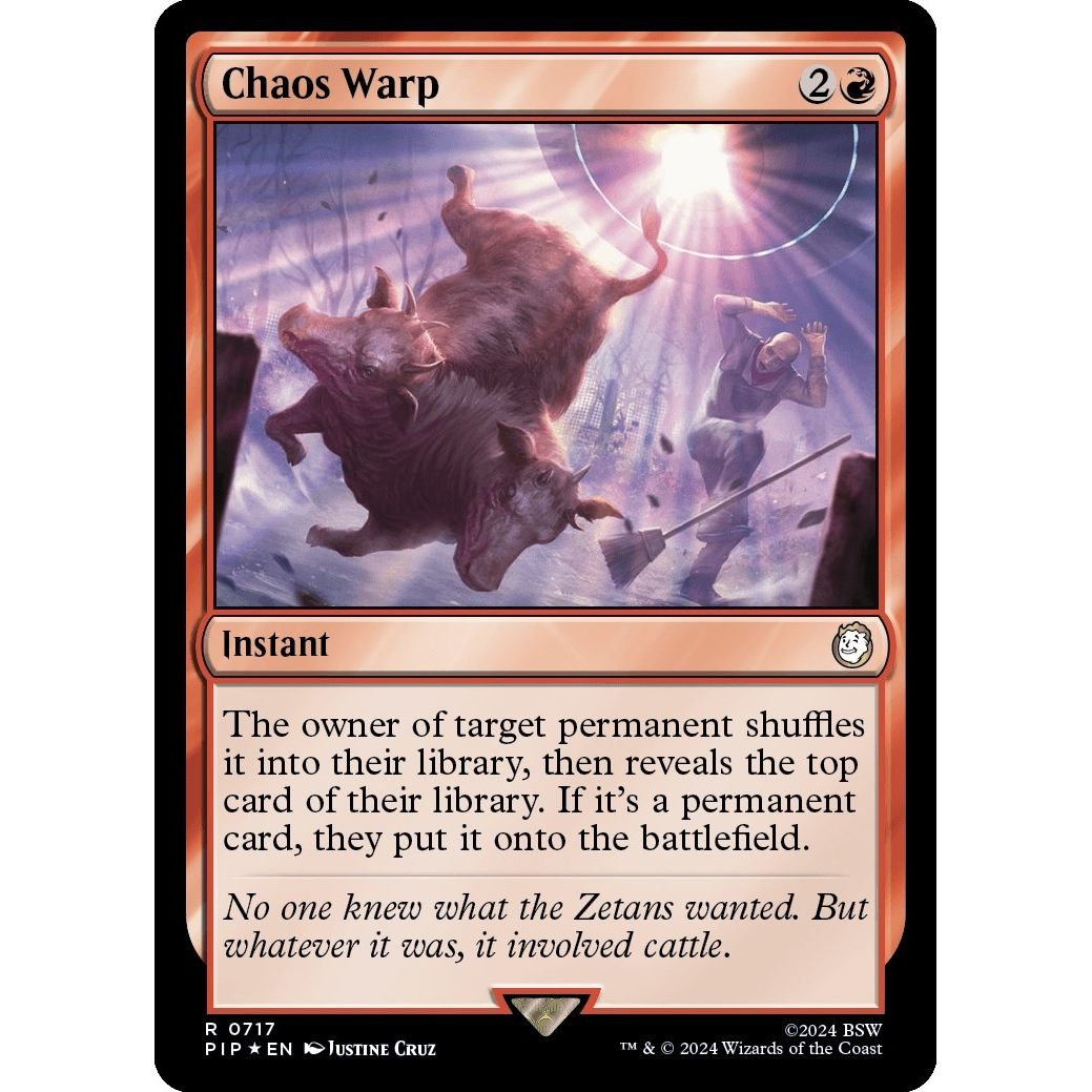 Image for Chaos Warp (Surge Foil) (717) (PIP) - Magic: The Gathering