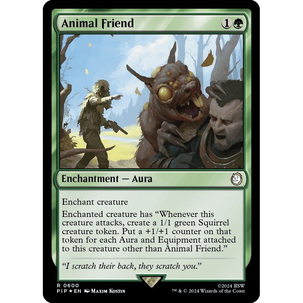 Image for Animal Friend (Surge Foil) (600) (PIP) - Magic: The Gathering