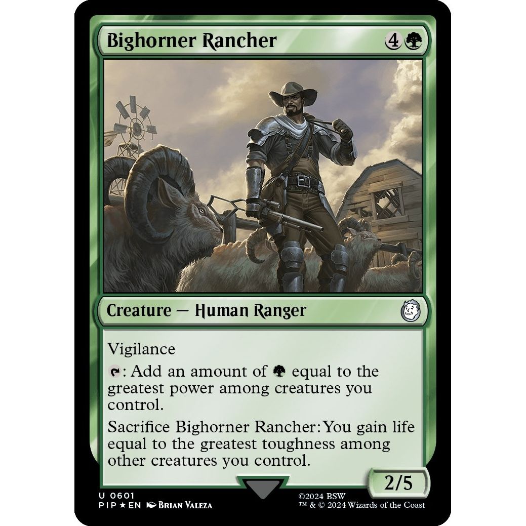 Image for Bighorner Rancher (Surge Foil) (601) (PIP) - Magic: The Gathering