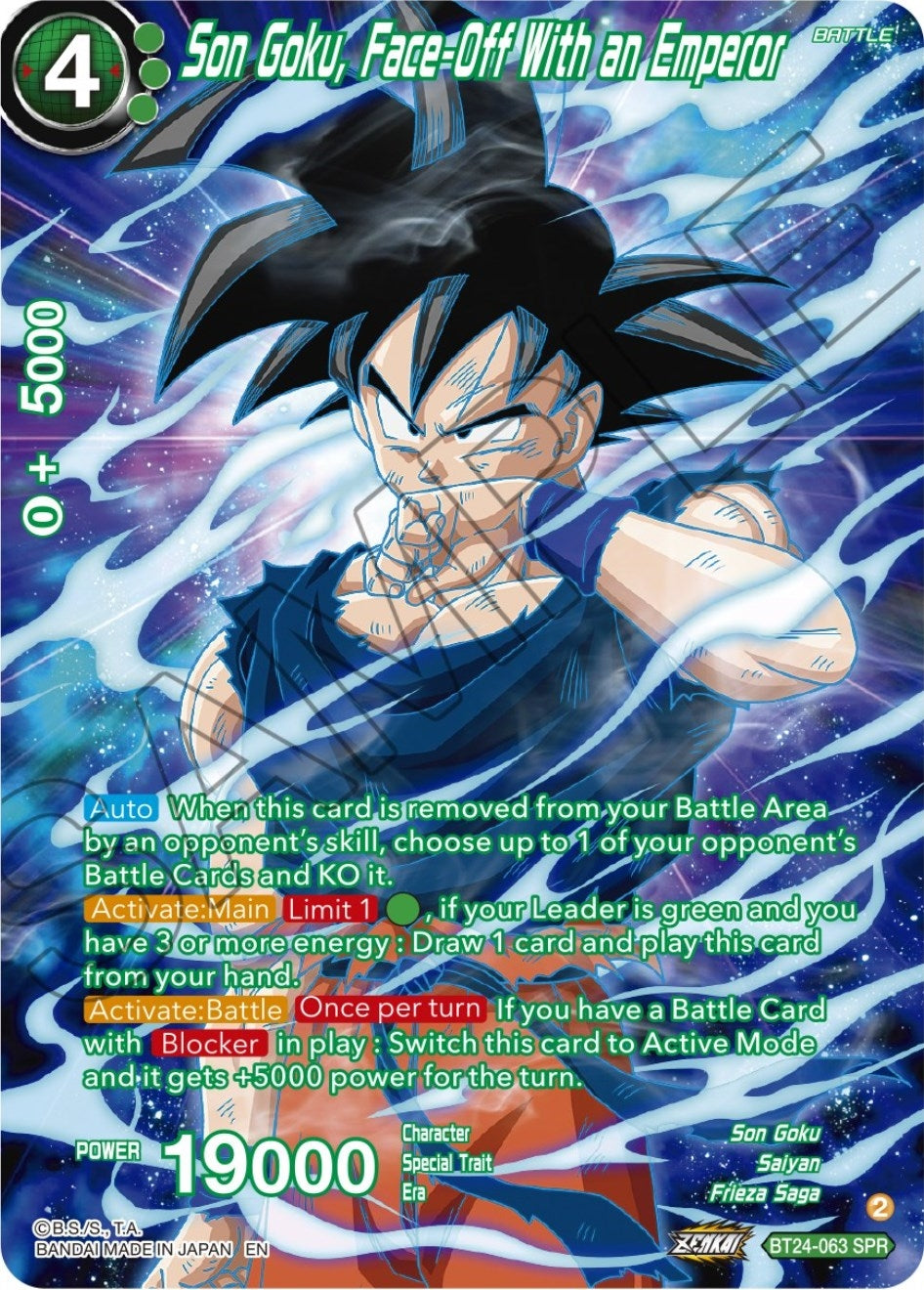 Image for Son Goku, Face-Off With an Emperor (SPR) (BT24-063) (BT24) - Dragon Ball Super: Masters