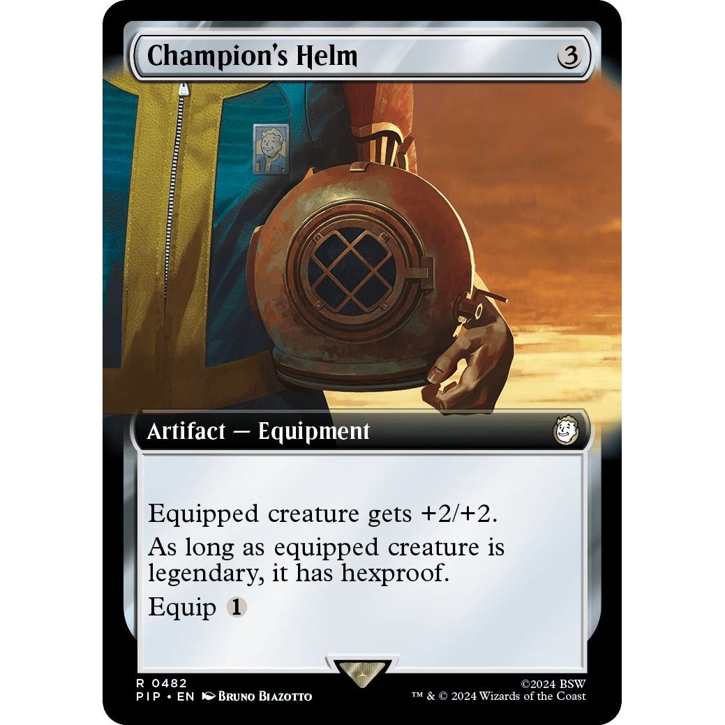 Image for Champion's Helm (Extended Art) (482) (PIP) - Magic: The Gathering