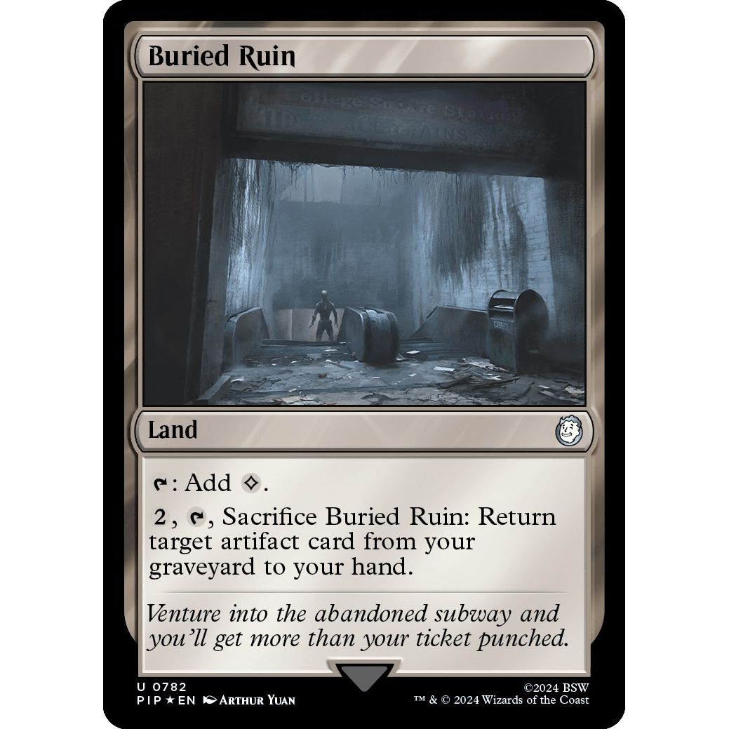 Image for Buried Ruin (Surge Foil) (782) (PIP) - Magic: The Gathering