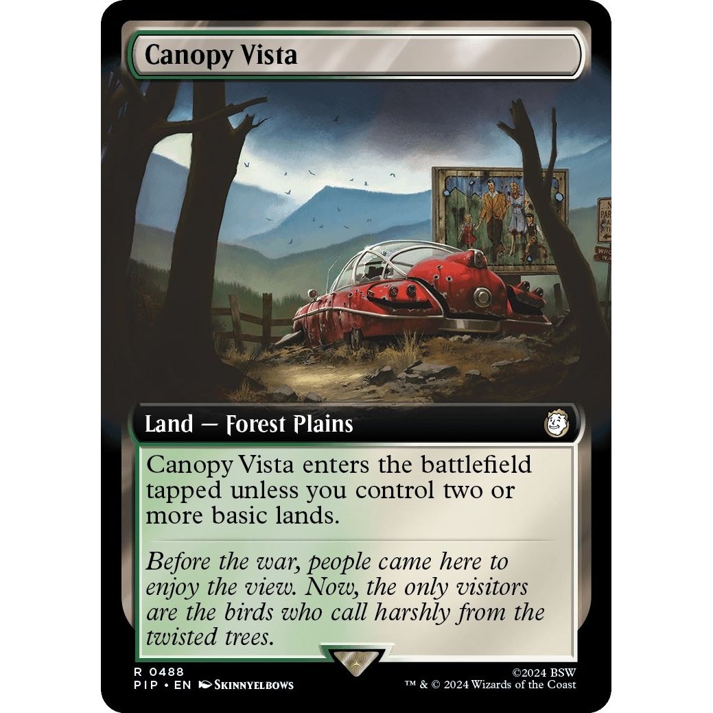 Image for Canopy Vista (Extended Art) (488) (PIP) - Magic: The Gathering