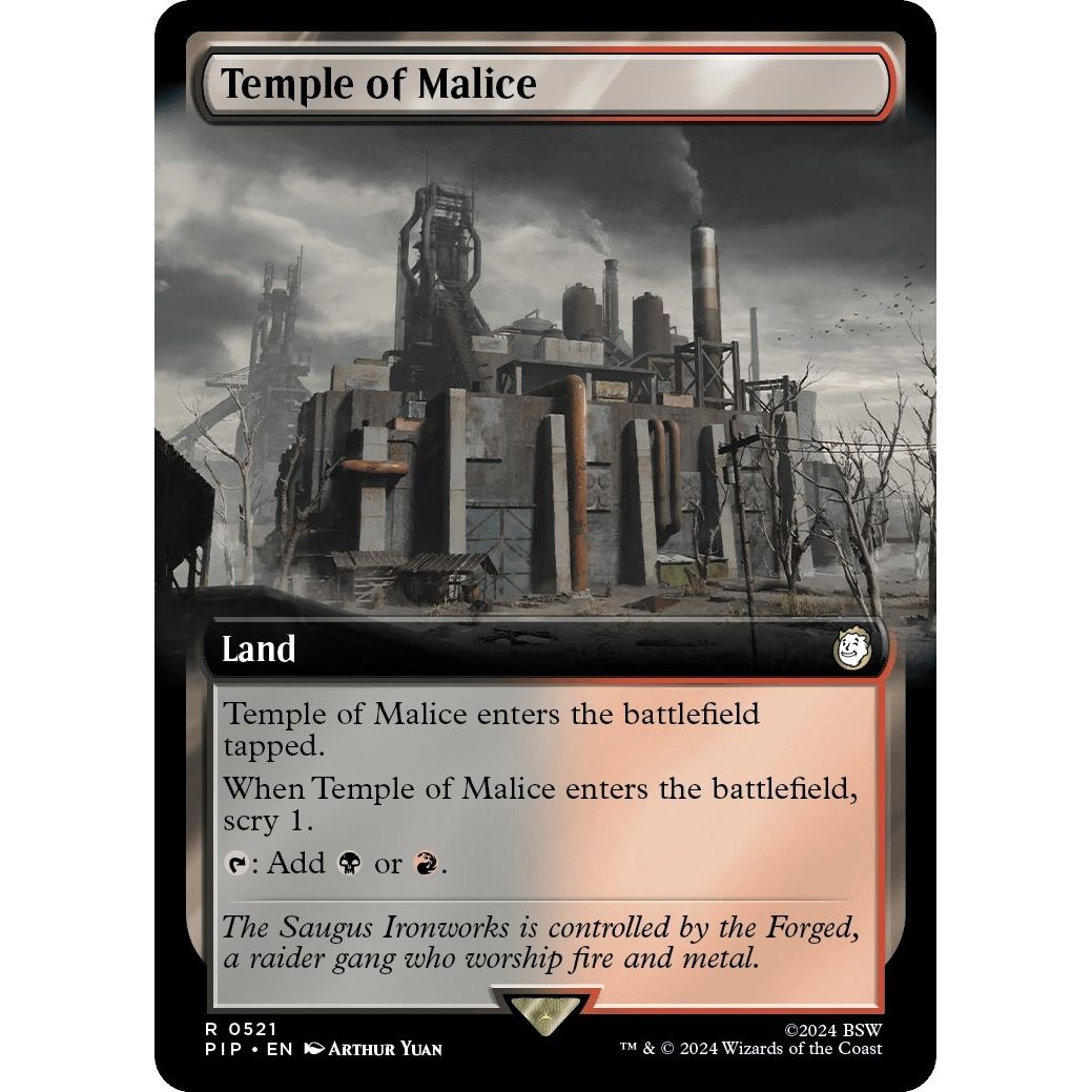 Image for Temple of Malice (Extended Art) (521) (PIP) - Magic: The Gathering