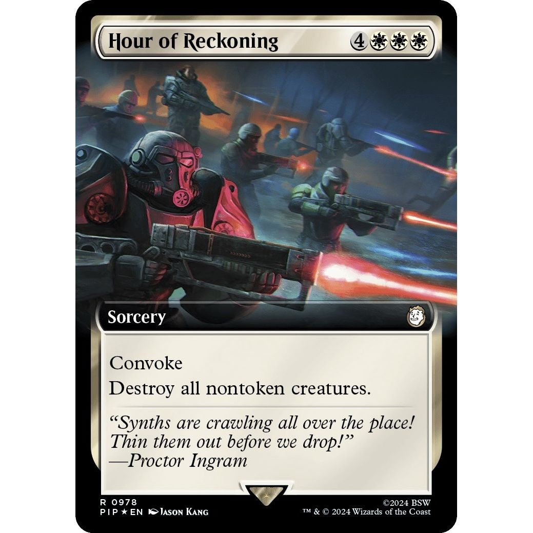 Image for Hour of Reckoning (Extended Art) (Surge Foil) (978) (PIP) - Magic: The Gathering