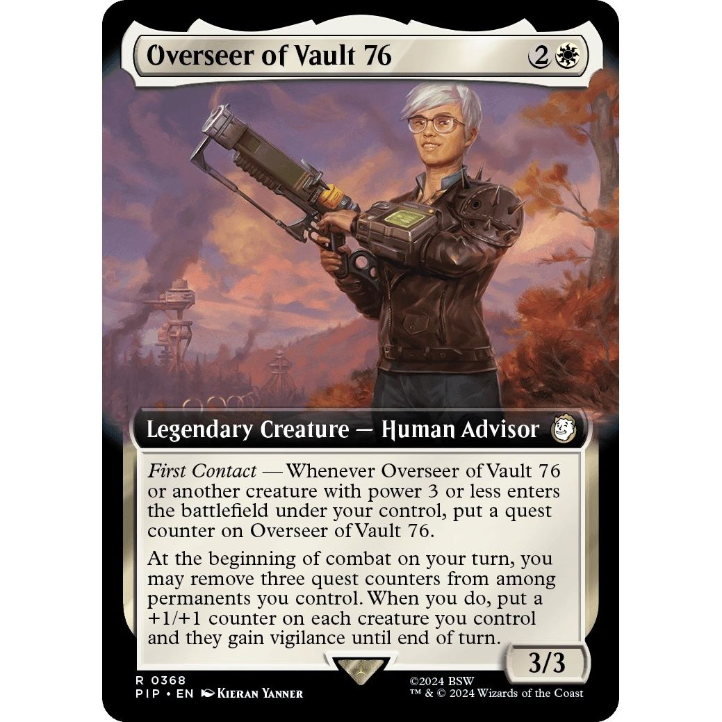 Image for Overseer of Vault 76 (Extended Art) (368) (PIP) - Magic: The Gathering