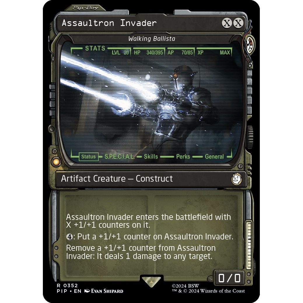 Image for Assaultron Invader - Walking Ballista (Showcase) (352) (PIP) - Magic: The Gathering