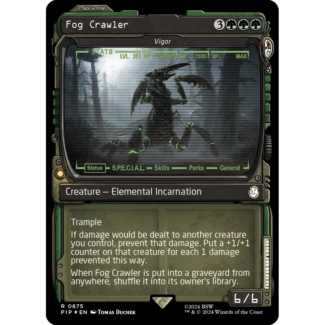 Image for Fog Crawler - Vigor (Showcase) (Surge Foil) (875) (PIP) - Magic: The Gathering
