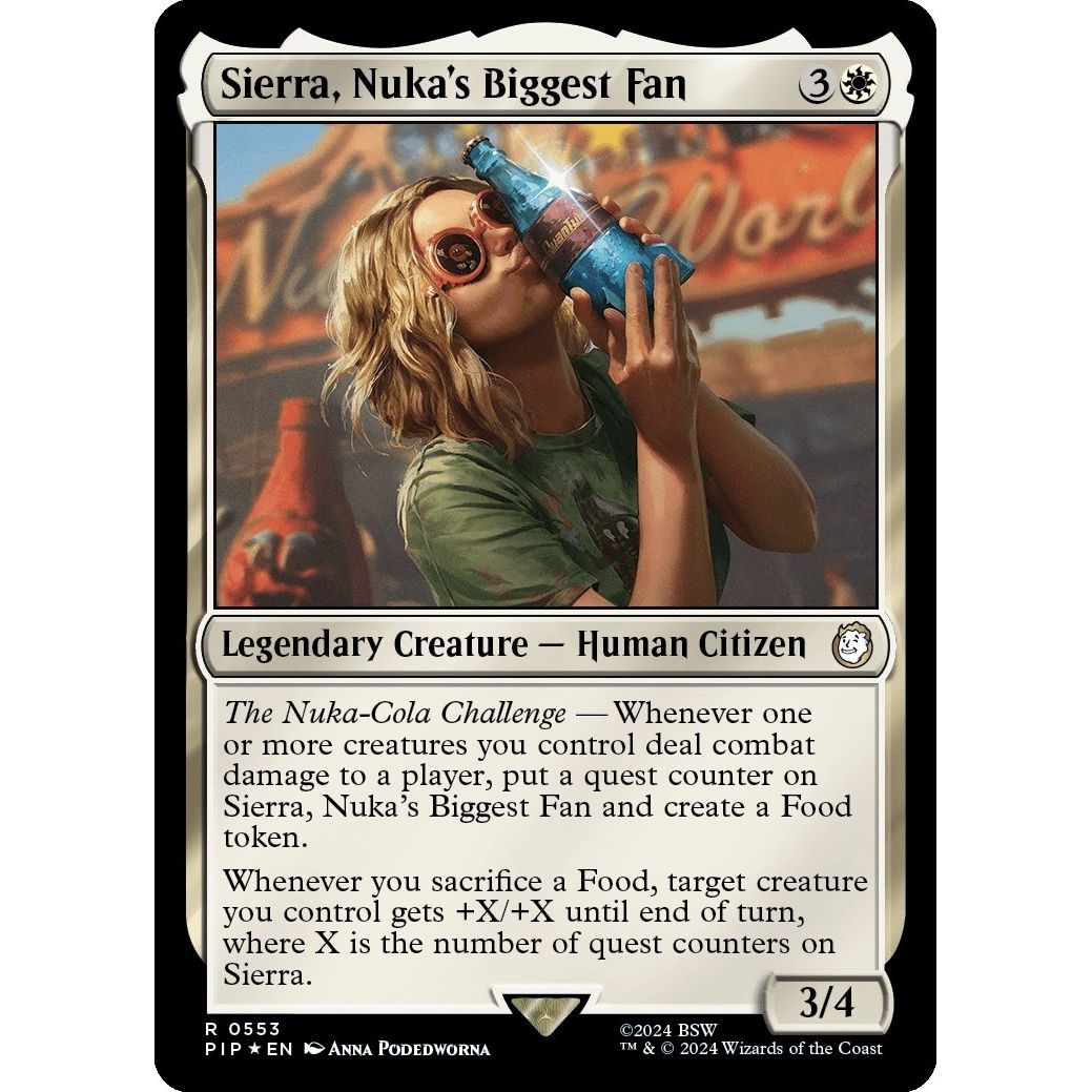 Image for Sierra, Nuka's Biggest Fan (Surge Foil) (553) (PIP) - Magic: The Gathering