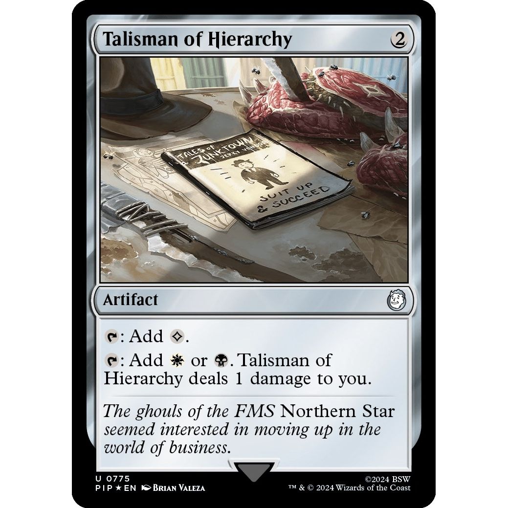 Image for Talisman of Hierarchy (Surge Foil) (775) (PIP) - Magic: The Gathering