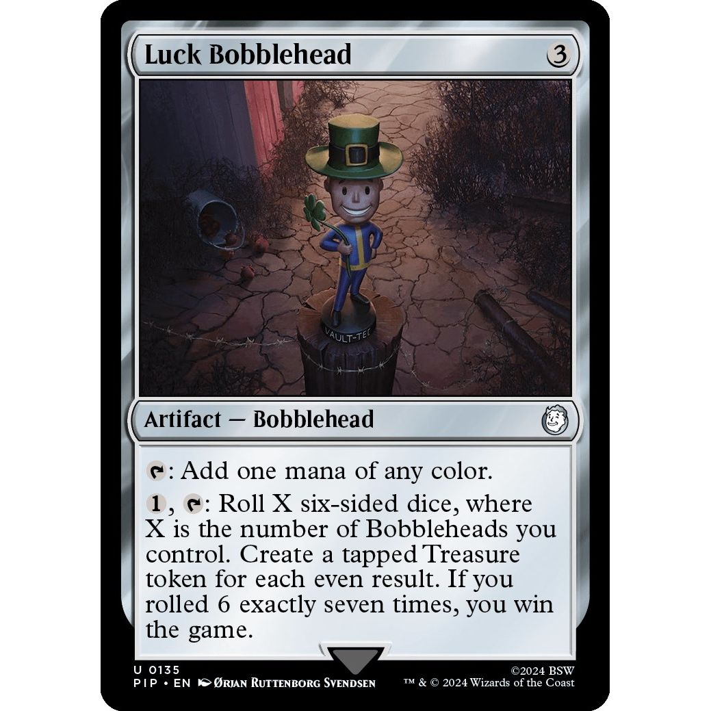 Image for Luck Bobblehead (135) (PIP) - Magic: The Gathering