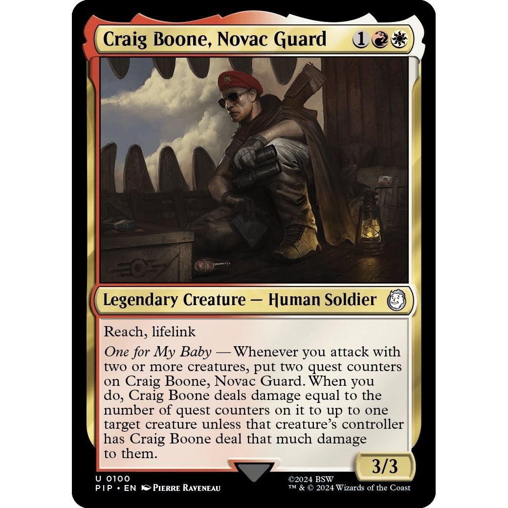 Image for Craig Boone, Novac Guard (100) (PIP) - Magic: The Gathering