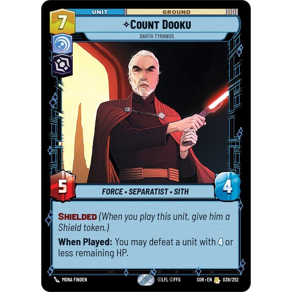 Image for Count Dooku - Darth Tyranus (038/252) (SOR) - Star Wars: Unlimited