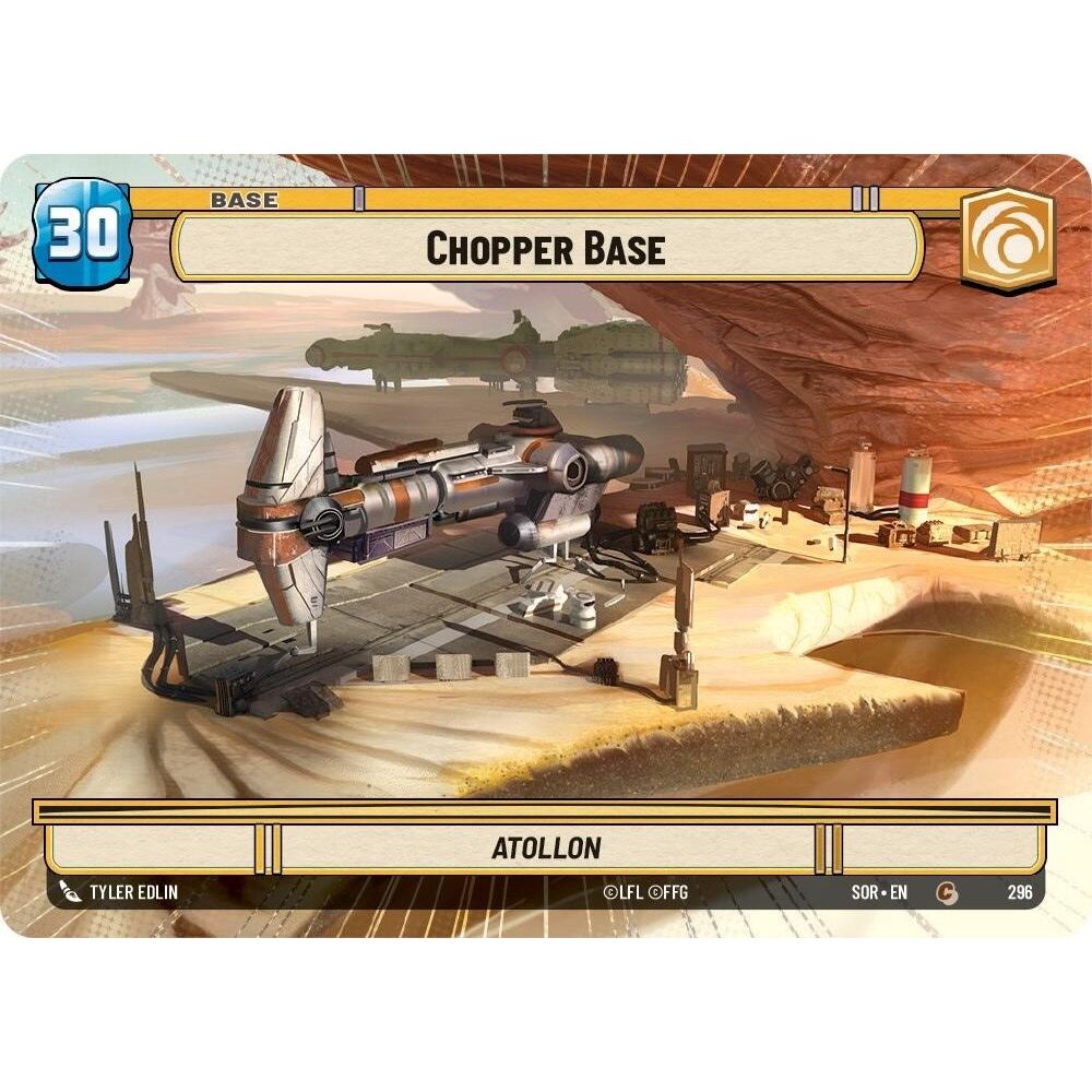 Image for Chopper Base (Hyperspace) (296) (SOR) - Star Wars: Unlimited