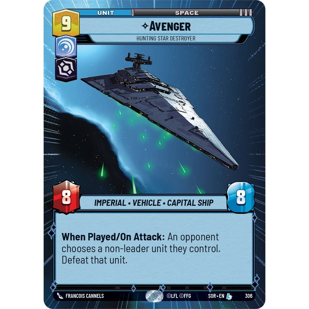 Image for Avenger - Hunting Star Destroyer (Hyperspace) (306) (SOR) - Star Wars: Unlimited