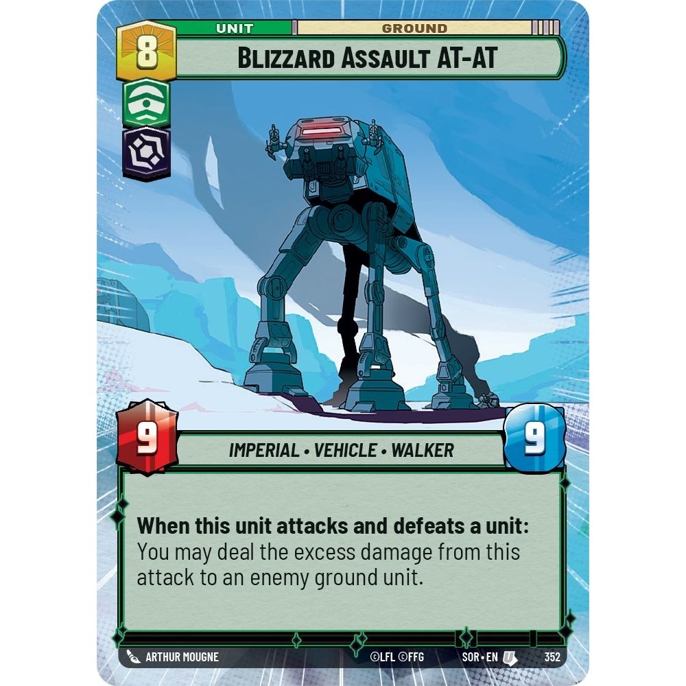 Image for Blizzard Assault AT-AT (Hyperspace) (352) (SOR) - Star Wars: Unlimited