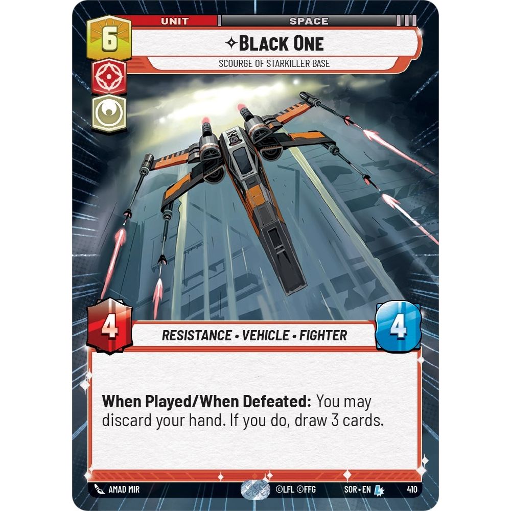 Image for Black One - Scourge of Starkiller Base (Hyperspace) (410) (SOR) - Star Wars: Unlimited
