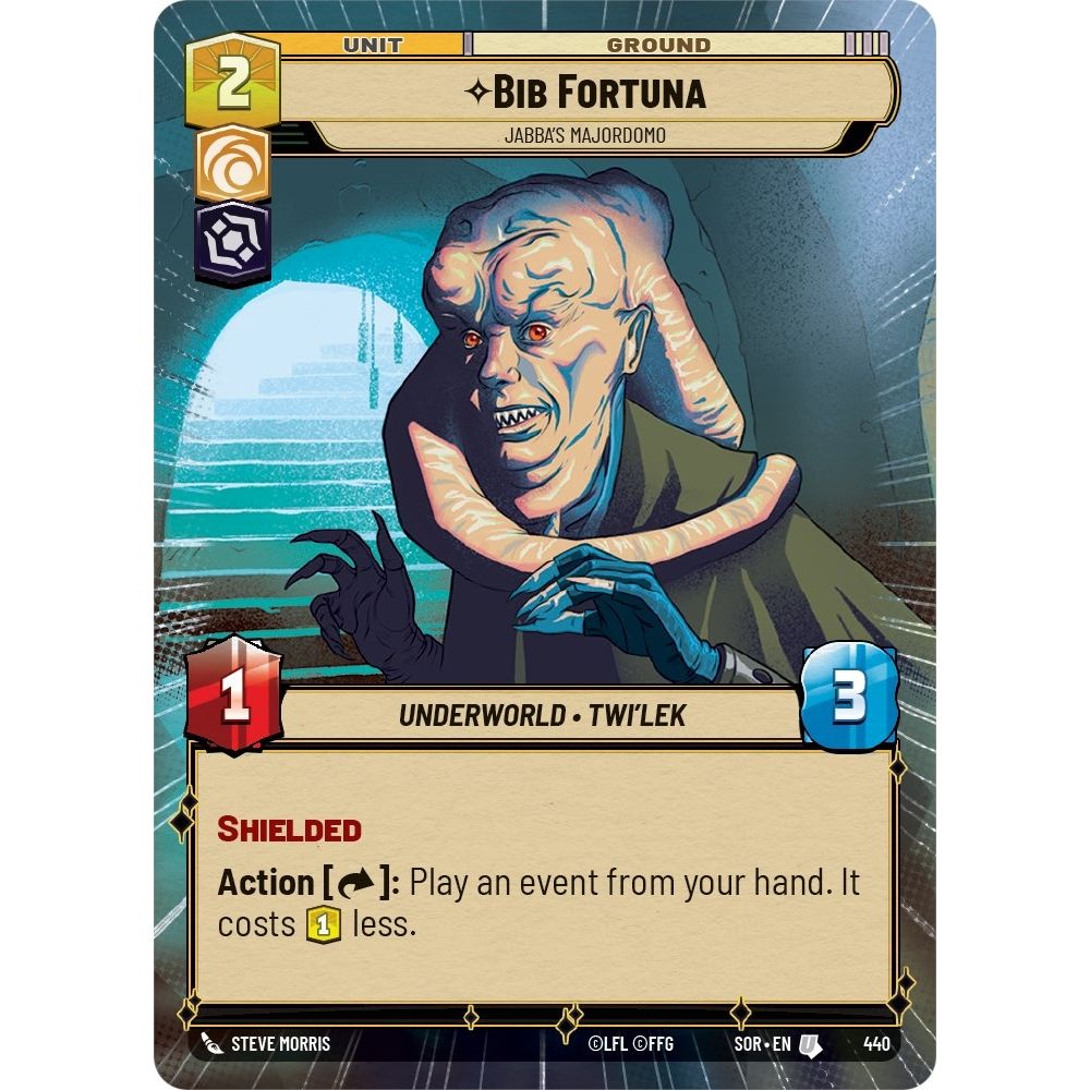 Image for Bib Fortuna - Jabba's Majordomo (Hyperspace) (440) (SOR) - Star Wars: Unlimited