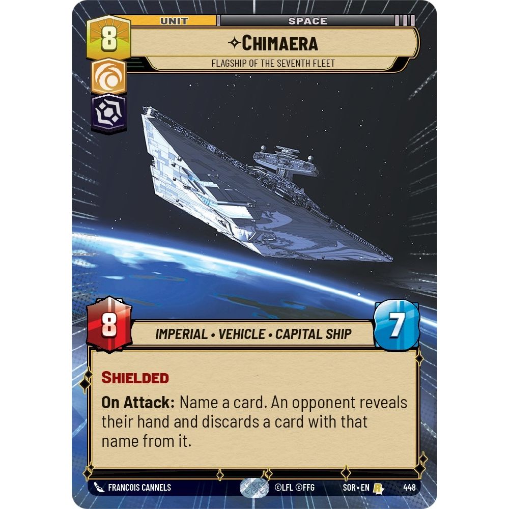 Image for Chimaera - Flagship of the Seventh Fleet (Hyperspace) (448) (SOR) - Star Wars: Unlimited