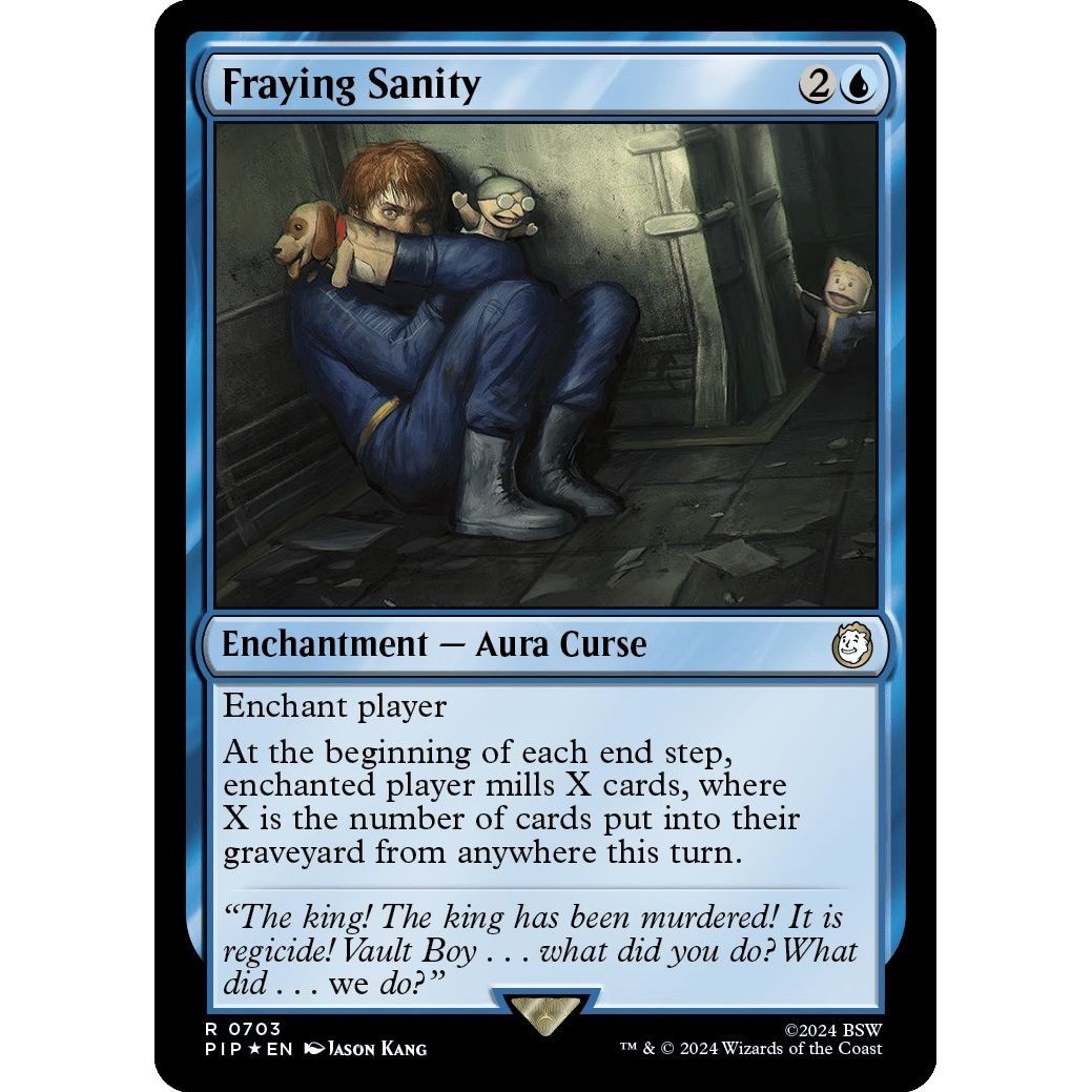 Image for Fraying Sanity (Surge Foil) (703) (PIP) - Magic: The Gathering