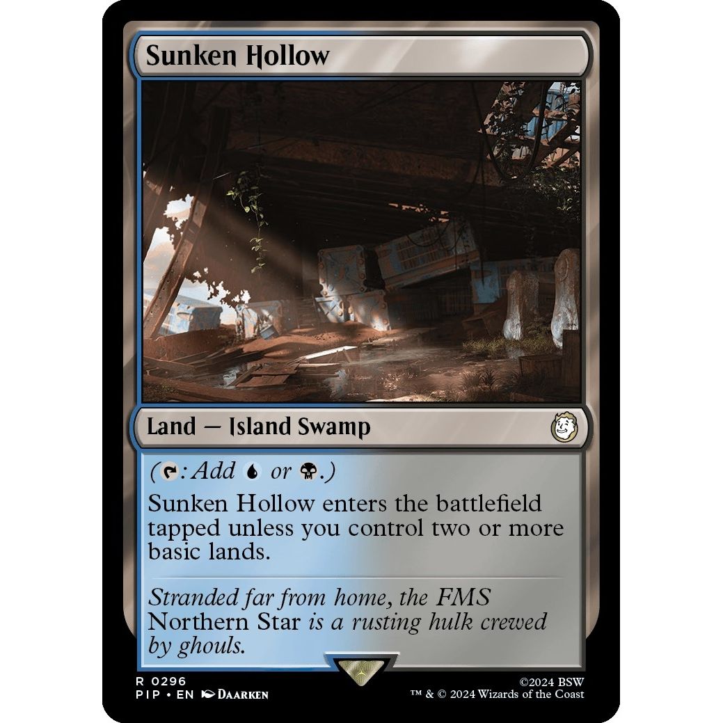 Image for Sunken Hollow (296) (PIP) - Magic: The Gathering