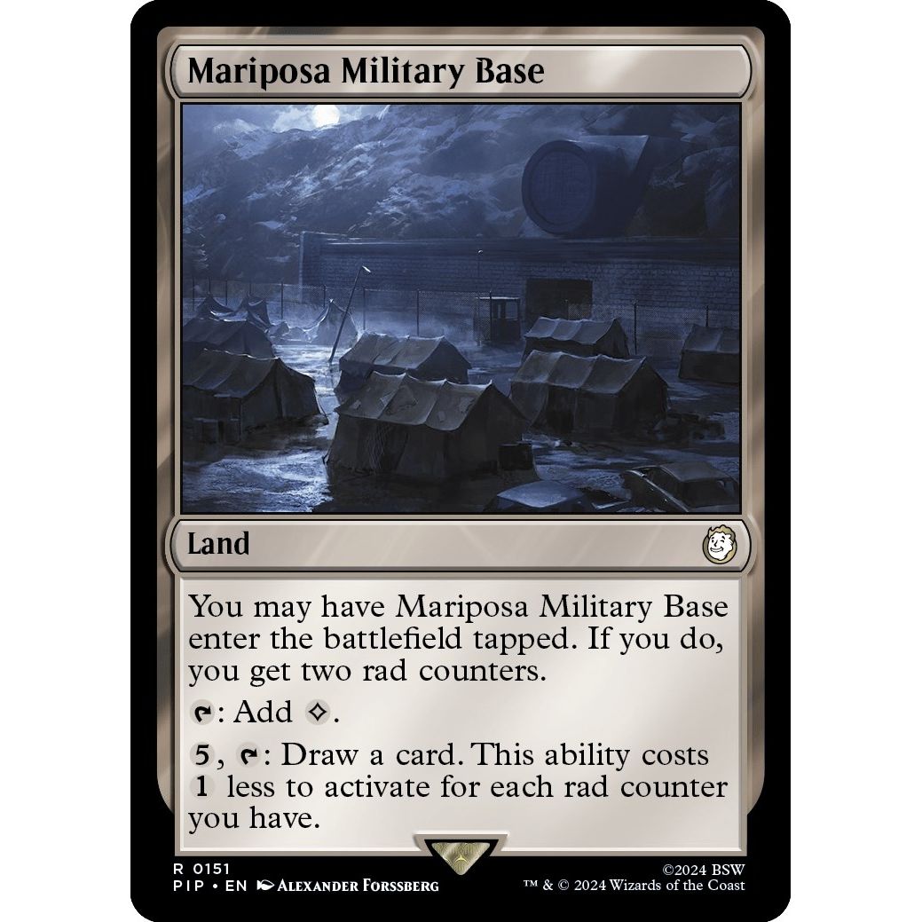 Image for Mariposa Military Base (151) (PIP) - Magic: The Gathering