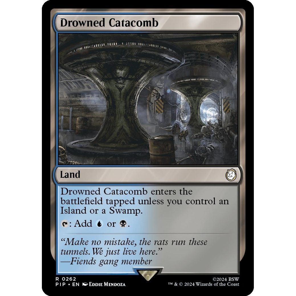 Image for Drowned Catacomb (262) (PIP) - Magic: The Gathering