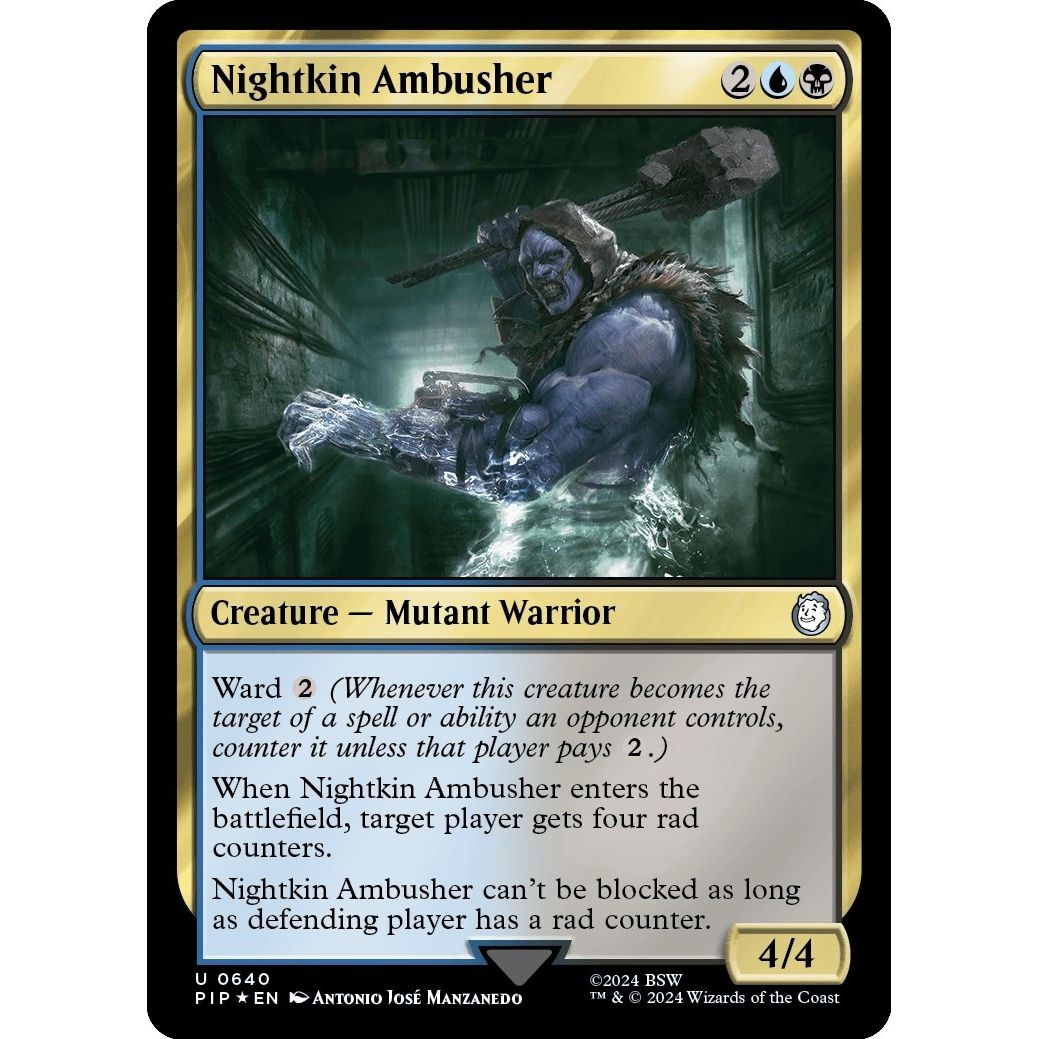 Image for Nightkin Ambusher (Surge Foil) (640) (PIP) - Magic: The Gathering
