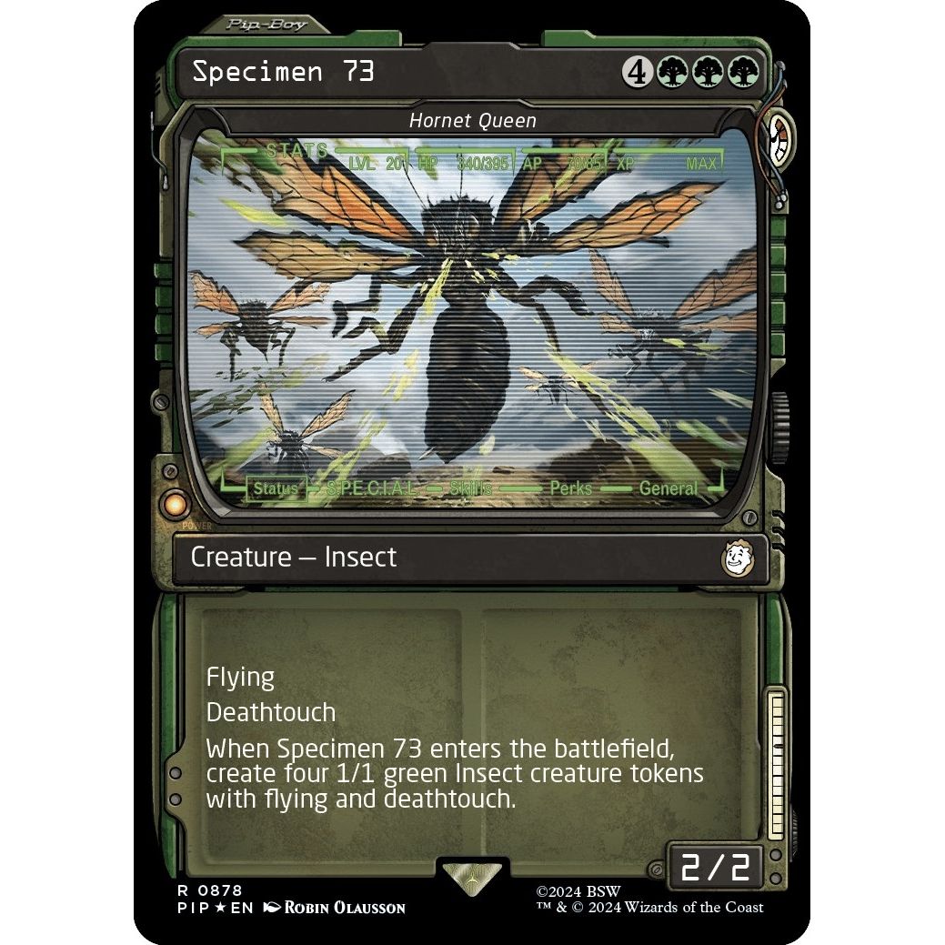 Image for Specimen 73 - Hornet Queen (Showcase) (Surge Foil) (878) (PIP) - Magic: The Gathering