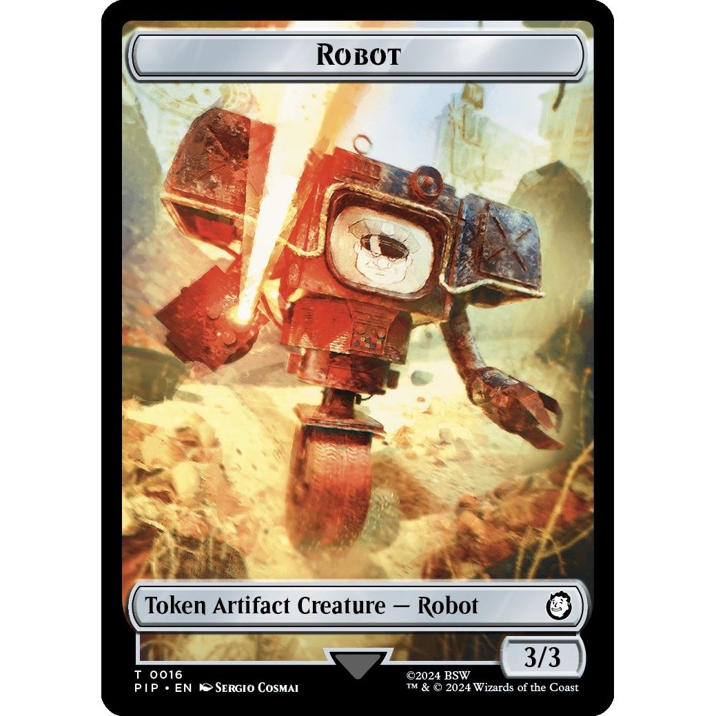 Image for Robot // Junk Double-Sided Token (16 // 15) (PIP) - Magic: The Gathering
