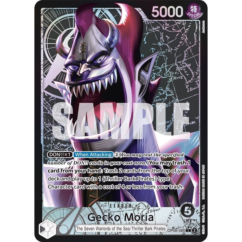 Image for Gecko Moria (080) (Alternate Art) (OP06-080) (OP06) - One Piece Card Game