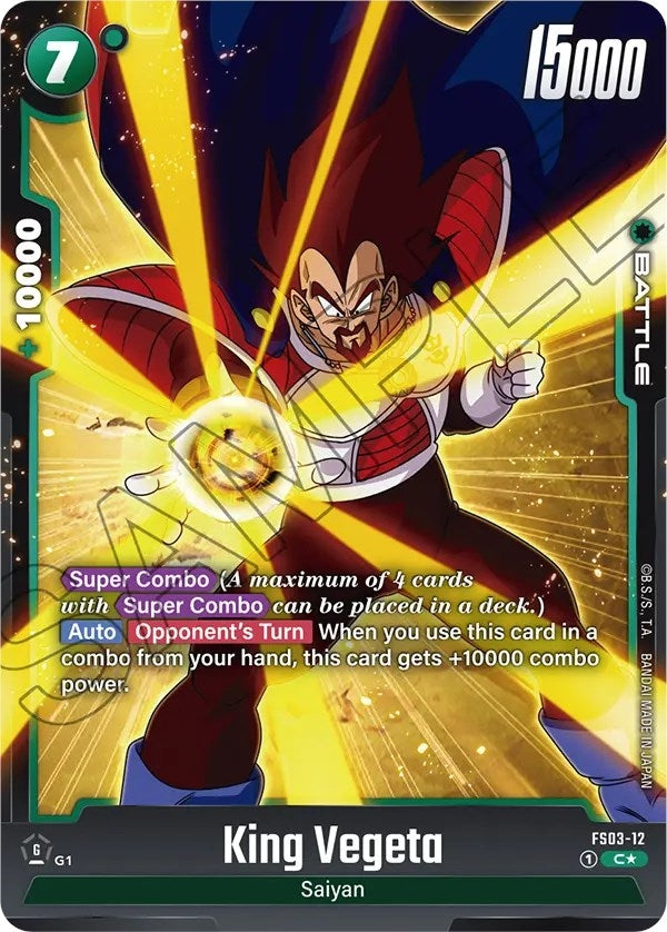 Image for King Vegeta (Bonus Pack Alternate Art) (FS03-12) (FS03) - Dragon Ball Super: Fusion World
