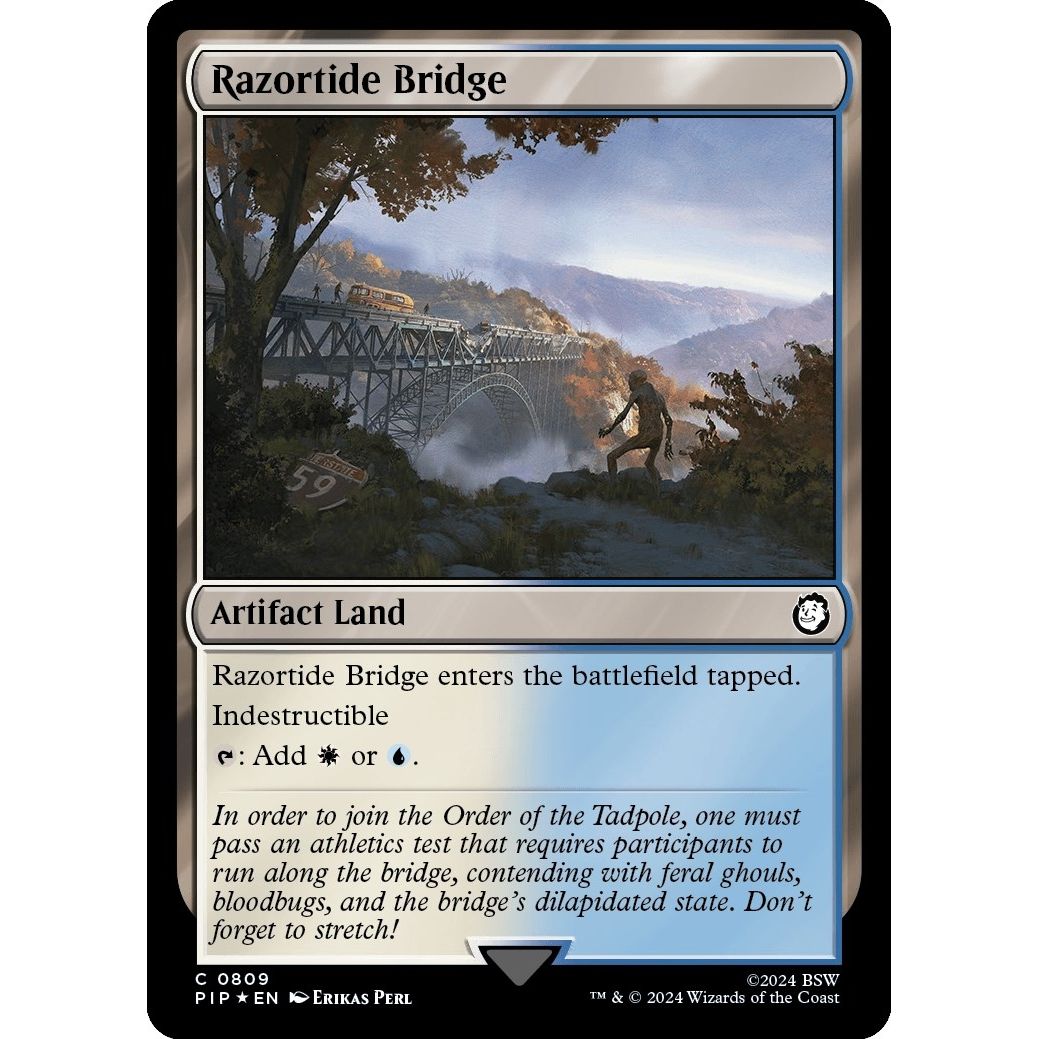 Image for Razortide Bridge (Surge Foil) (809) (PIP) - Magic: The Gathering
