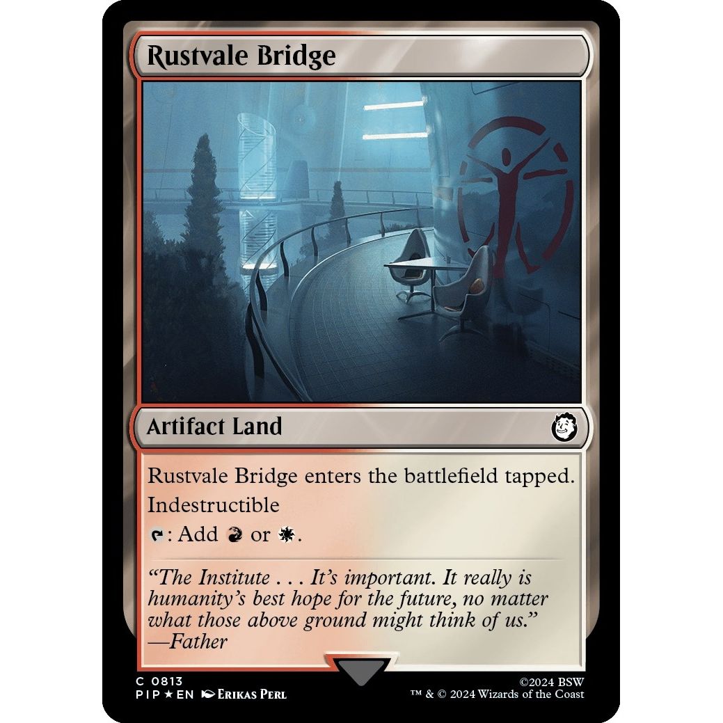 Image for Rustvale Bridge (Surge Foil) (813) (PIP) - Magic: The Gathering